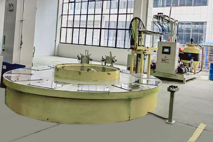 Barisan Pengeluaran Mesin Suntikan Buih Turntable Barisan Pengeluaran Mesin Suntikan Buih Turntable